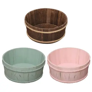 

Baby Photography Props Wooden Heart Shape Box Newborn Infants Photo Posing Shooting Accessories