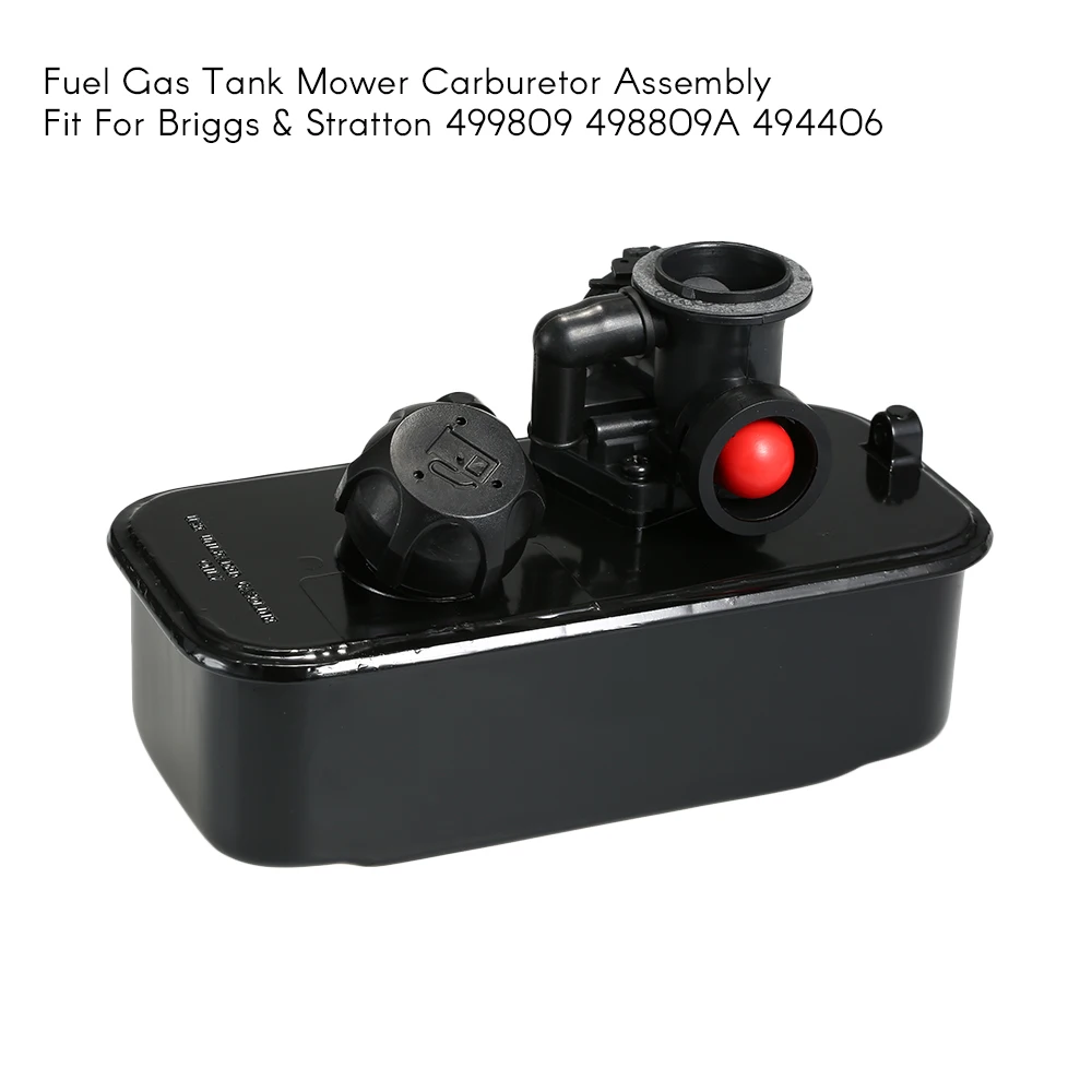 Fuel Gas Tank Mower Carburetor Assembly Fit For Briggs & Stratton 499809 498809A 494406