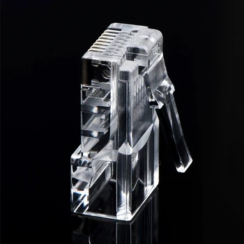 

100pcs/set Cat6 RJ45 Connector UTP Cable Ethernet Jack Web CAT 6 Modular Plugs P0RE