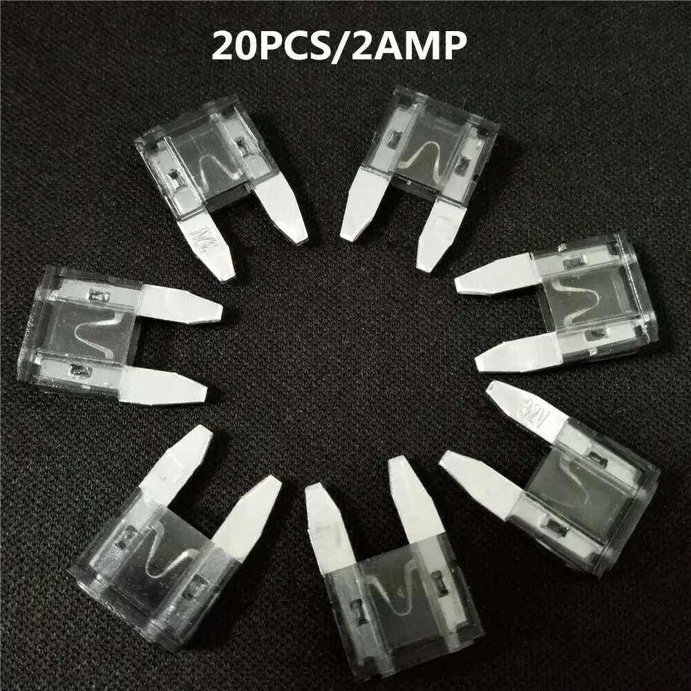 20 шт 2Amp электронный мини плавкий предохранитель авто для мотоциклов грузовиков
