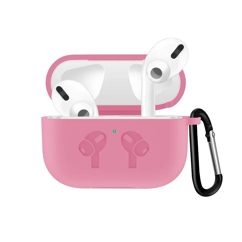 Чехол Etui для Airpods pro Чехол с защитой брелка для air pods pro силиконовый чехол Аксессуары для earpods eartips arpods - Цвет: as the picture shown