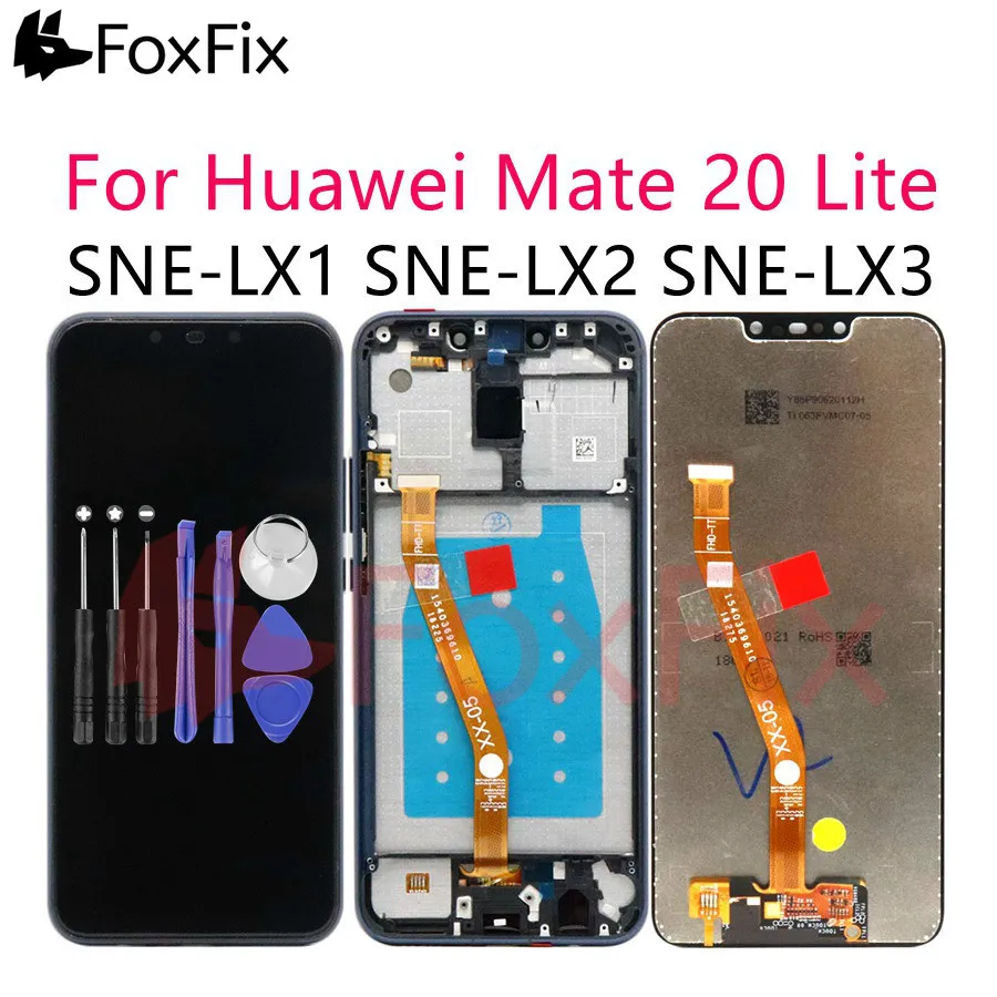

For Huawei Mate 20 Lite SNE-LX1 LCD Display Touch Screen Digitizer With Frame For Huawei Mate 20 Lite LCD LX2 LX3 Screen Replace