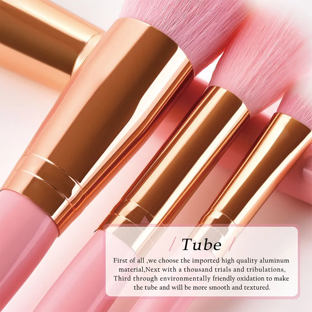 15PCS Makeup Brush Set Eyeshadow Eyeliner Lip Wooden Cosmetic Tools Kit Power Foundation Blush Makeup Tool