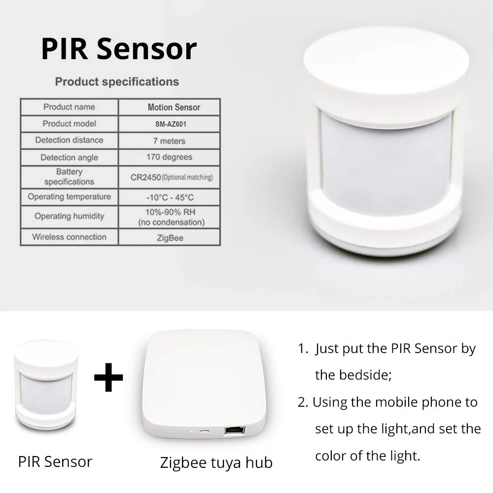 Tuya умный дом Zigbee шлюз концентратор настенный выключатель PIR/двери/датчик температуры и влажности, комплекты охранной сигнализации работает Alexa, Google