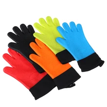 Кухня термостойкие перчатки Температура стойкие перчатки Кухня аксессуары силиконовые перчатки для готовки для выпечки и bbq Духовка Перчатки