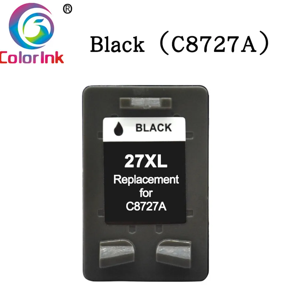 Coloink 2 шт 27XL 28XL Заправляемый картридж Замена для hp 27 28 XL для hp с чернилами hp Deskjet 450 450CI 5550 3420 3520 3550 3650 чернил - Цвет: 1 Black