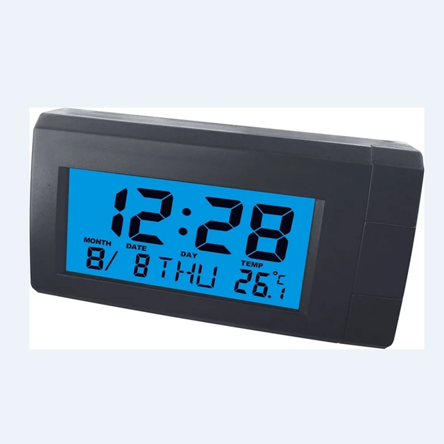 Auto Uhr Autos Interne Stick-Auf Mini Digitale Uhr Auto Uhr Automotive  Thermometer Hintergrundbeleuchtung Dekoration Ornament - AliExpress