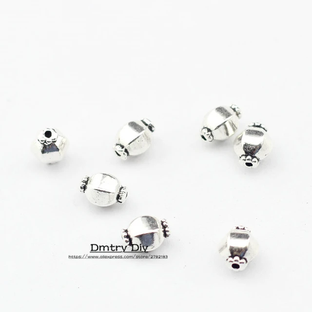 Dmtry 20pcs/lot New Antique Silver Beads For Jewelry Making Necklace  Bracelet Spacers Beads Accessories DIY