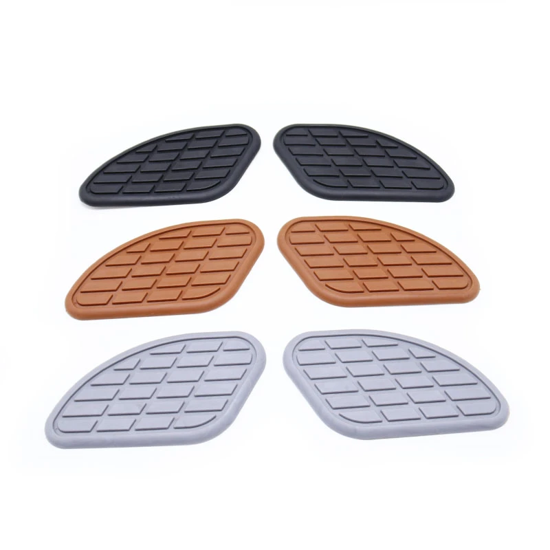 Pair Motorcycle Rubber Gas Oil Tank Knee Pads Universal Fuel Tanks