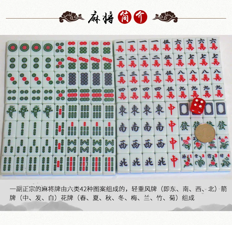 

Travel Mini Small Mahjong Mini Mahjong Smaller Version Students Outdoor Dormitory Portable Simplicity New Products with Table