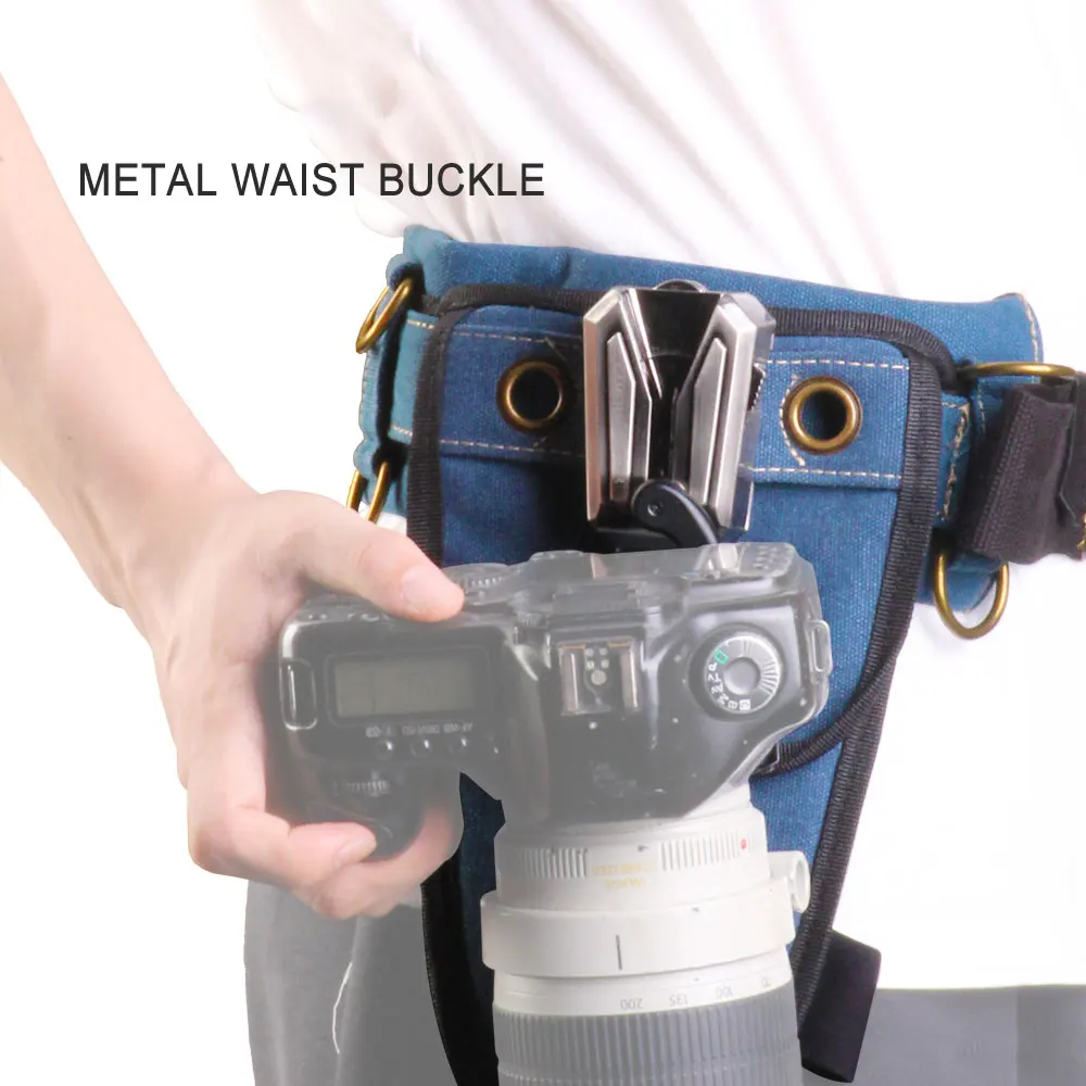 

Foleto Waist Belt Clip Holster Hanger Button Mount Buckle Clip Camera For Sony Nikon Canon DSLR Digita Camera SLR Waist Hanger