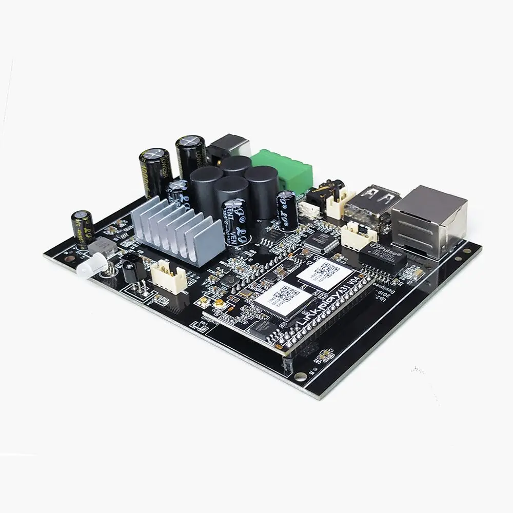 Up2stream WiFi и Bluetooth 5,0 Hi-Fi стерео Класс D Цифровой мультирум 24 В DIY аудио музыка usb усилитель мощности ЦАП Плата комплект