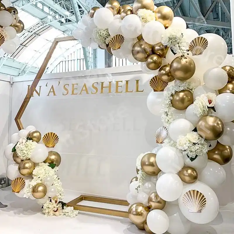 100pcs Wedding Decorations Gold And White Balloon Arch Chain Wedding Balloons Arch Garland Kit Bride Decor Birthday Party Globos Aliexpress