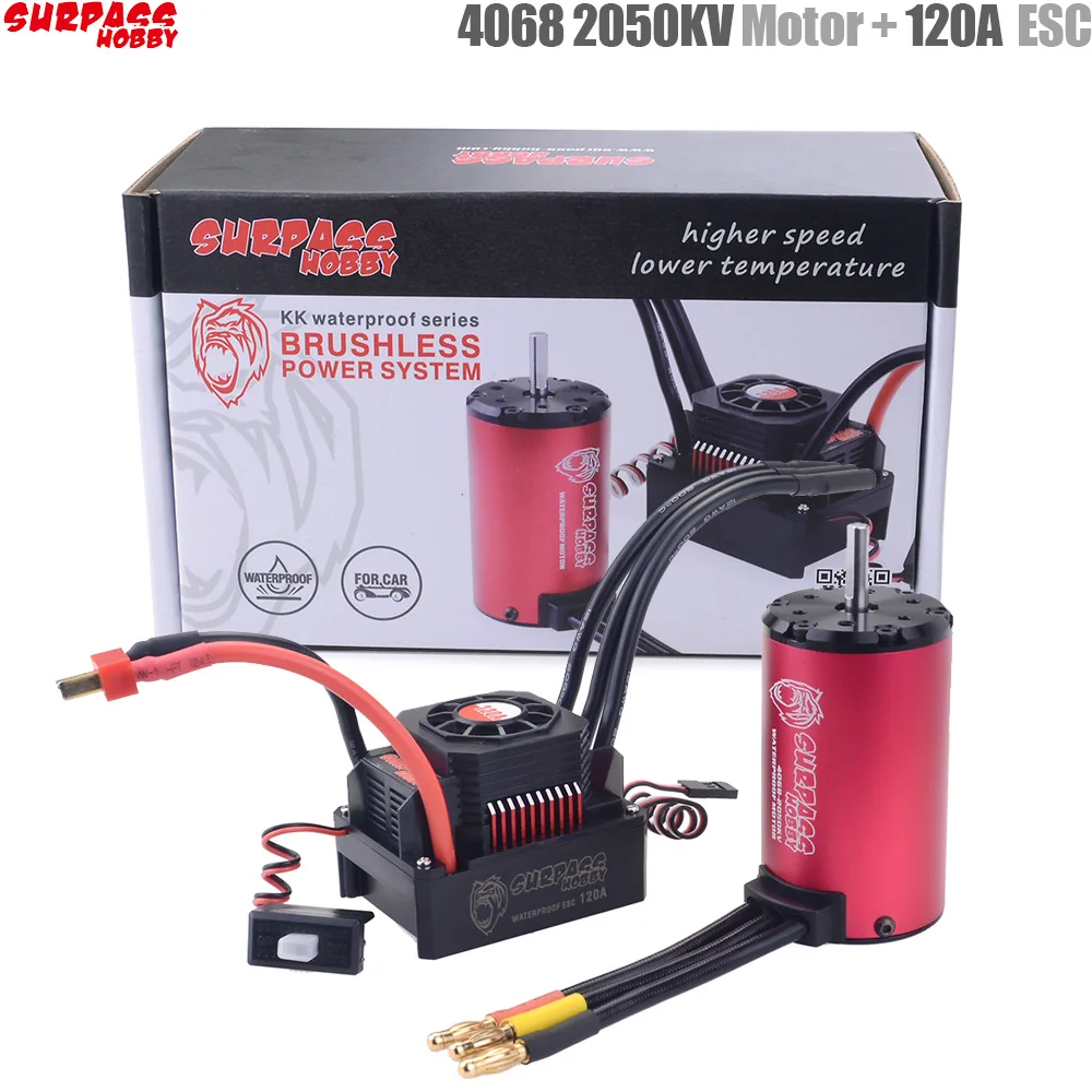 SURPASS HOBBY KK водонепроницаемый комбинированный 4068 2050KV 2650KV бесщеточный двигатель