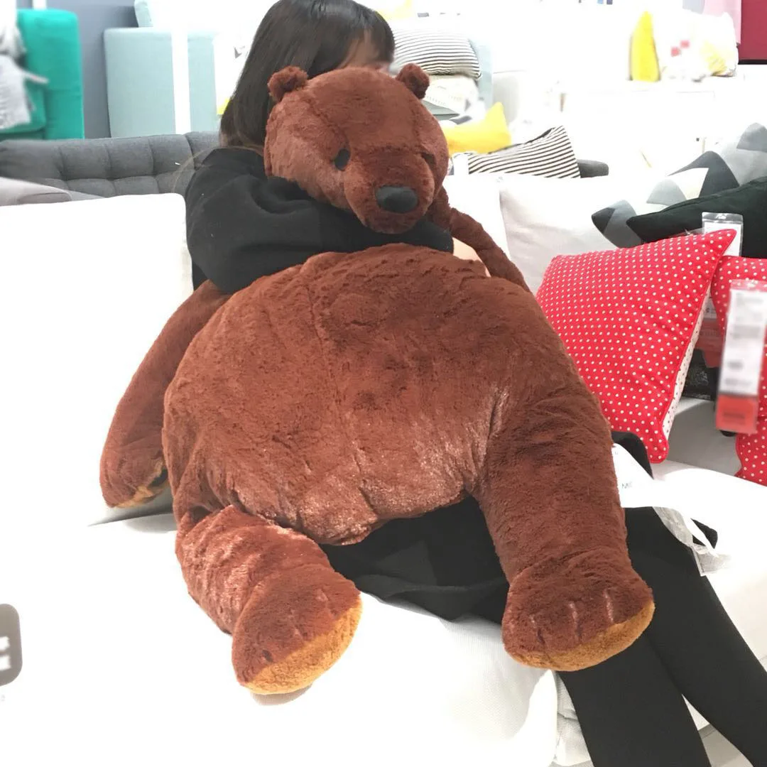 100cm Dark Brown Teddy Bear DJUNGELSKOG 