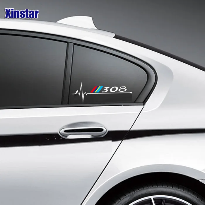 2 шт. окна автомобиля Стикеры для Peugeot 2008 3008 208 308 106 107 108 206 207 306 307 508|Наклейки на