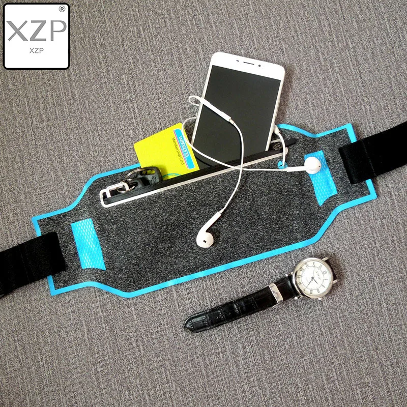 

XZP Rimix Sports Pockets Running Fitness Pockets Color Frame Flat Belt Outdoor Portable Storage Bag Ultra-Thin Small Pockets
