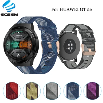 

Ecsem Replacement Strap For HUAWEI GT 2e Band HCT-B19 Nylon Bracelet For GT 2/Honor Magic Smart Watch Sport Belt Accessories