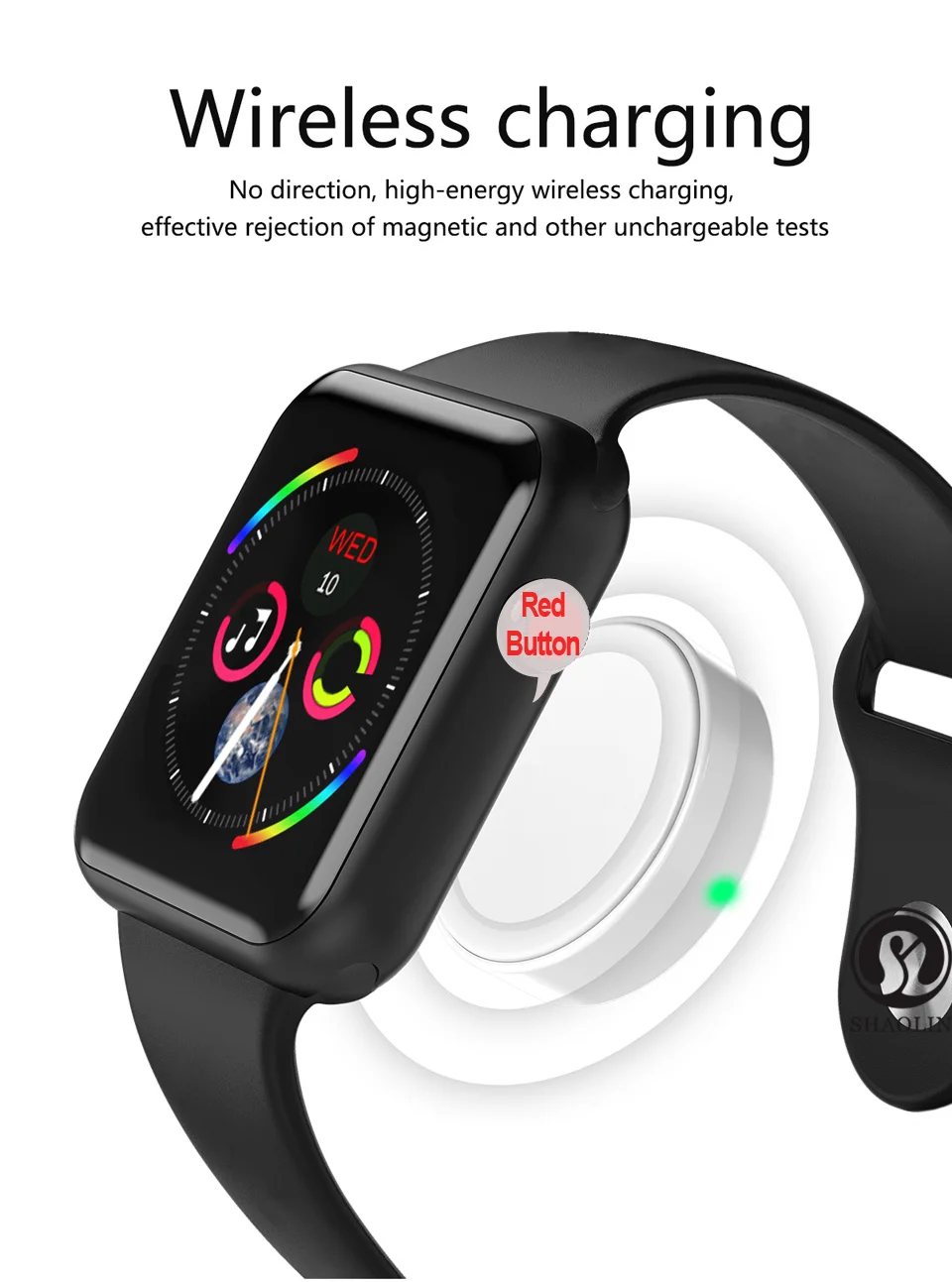 Bluetooth чехол для смарт часов для apple iphone xiaomi android phone smartwatch pk apple watch GT88 DZ09(красная кнопка