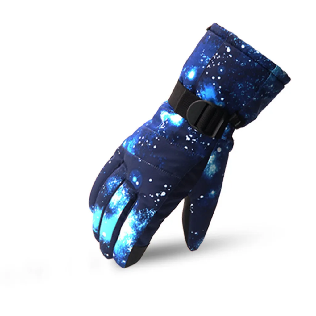 Унисекс зимние Утепленные перчатки теплые ветрозащитные перчатки для велоспорта для бега на открытом воздухе для езды на мотоцикле, снега, ветра, кемпинга, отдыха
