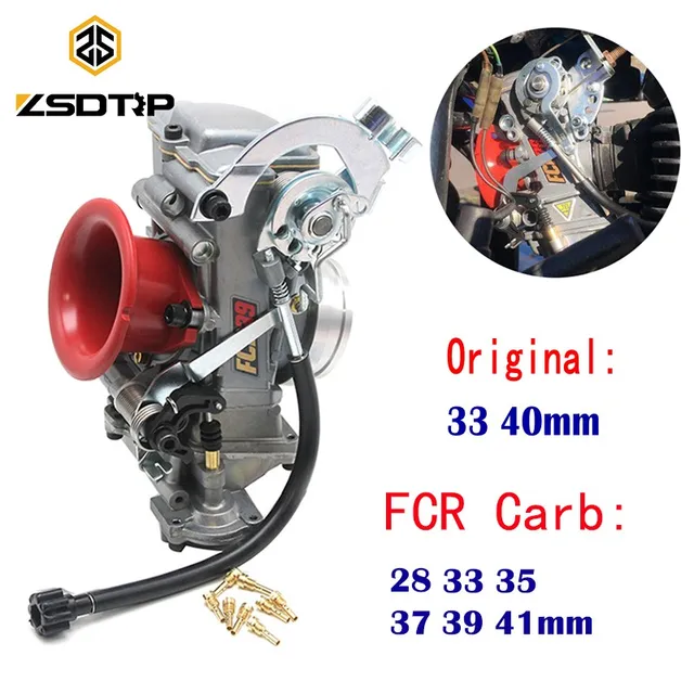 ZSDTRP מקורי 28 33 35 37 39 40 41mm Flatslide קרבורטור FCR39 עבור KTM XR DR400 CRF450/650 KLX400/450 YZ450F להוסיף כוח 30%