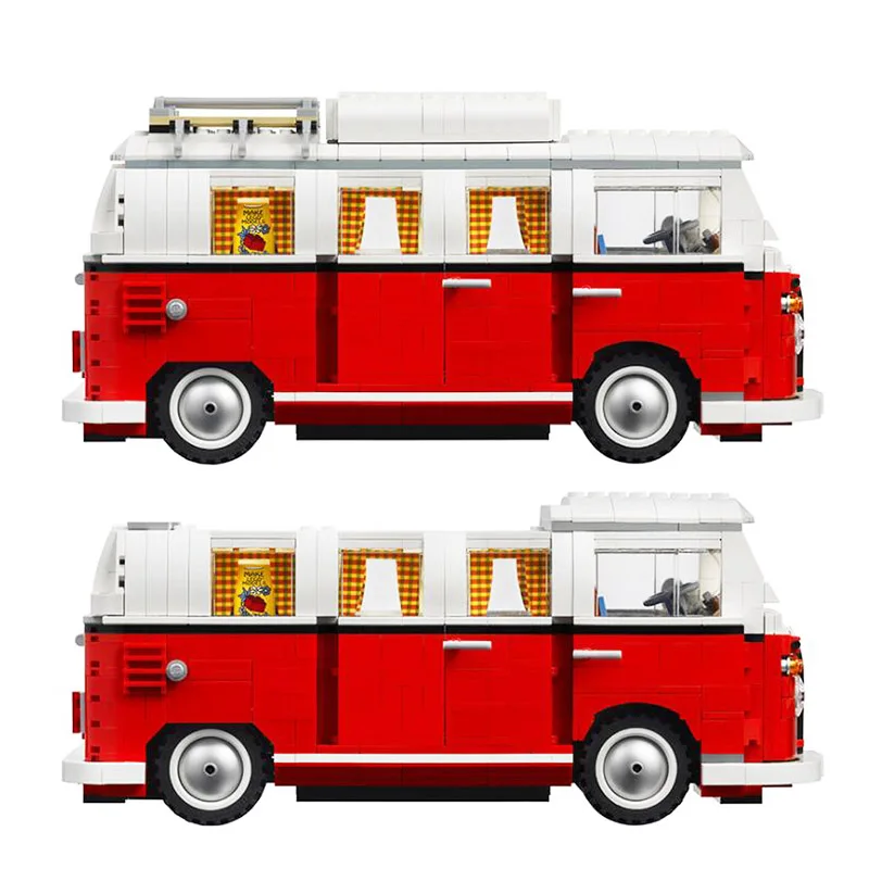 

Technic Series 10220 1354pcs Technology Series Volkswagen T1 Camper Compatible Car Modeling Building Blocks Toys