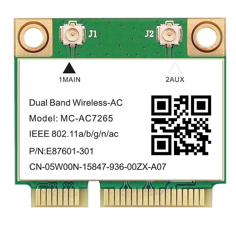 Dual Band 1200Mbps Wireless Card MC-AC7265 Bluetooth 4.2 Notebook Wlan Wifi Card Adapter 802.11ac 2.4G/5GHz Better 7260HMW pcie 