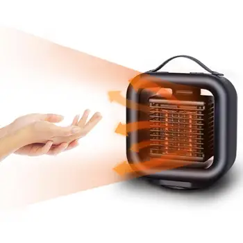 

Electric Mini 3-mode Smart Oscillating Home Desktop Hot Air Heater Fan Durable Portable 3 Mode Oscillating Design Fast Handy