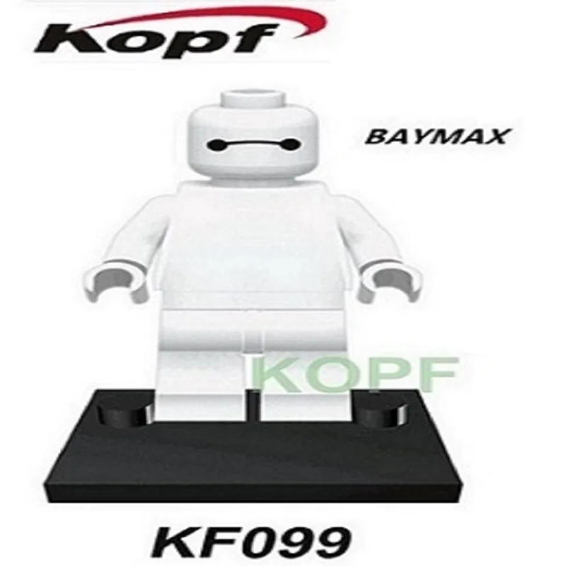 Супер герой Пингвин мальчик выпускники хот-дог человек Mr. Lester Baymax Банан человек Бэтмен строительные блоки игрушки KF1032 - Цвет: KF099 Without Box