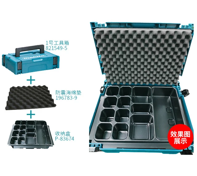 Makita MAKPAC Stacking Connector Tool Case TYPE 1 Suitcase P-83674