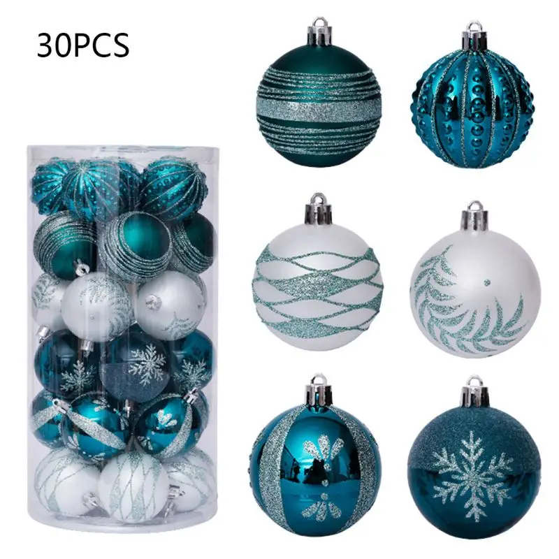 24PCS 30mm Christmas Xmas Tree Ball Bauble Hanging Decor Ornament Party Z6D9