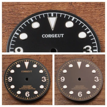 

Watch Parts, 30.4mm Black / Coffee WristWatch Dial Rose Gold Marks for Unitas ETA 2824 2836 Automatic Movement CD2010