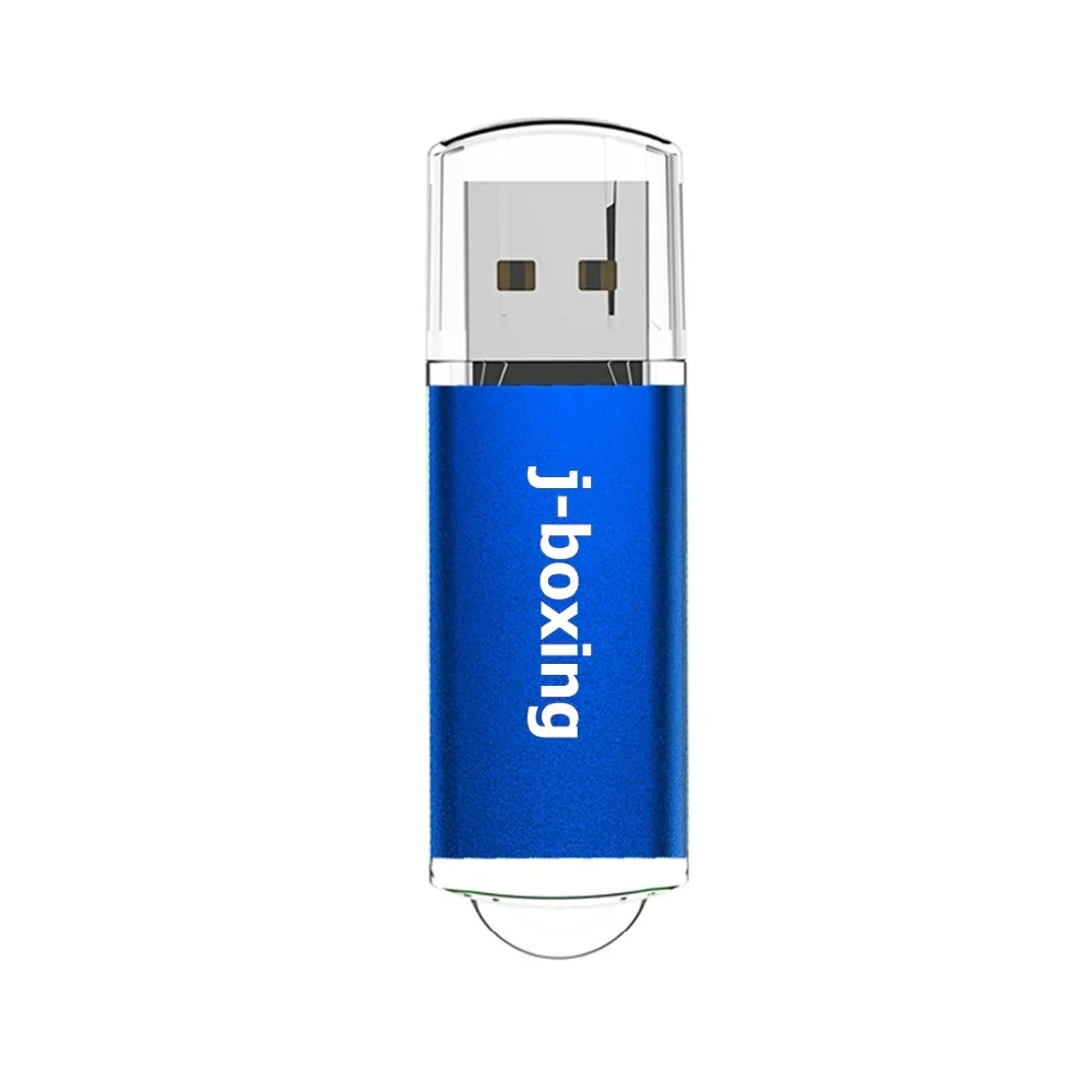 J-boxing 10 шт. 1 ГБ USB флеш-накопители оптом 2 Гб прямоугольник флешки 4 ГБ 8 ГБ USB 2,0 палочки 16 ГБ 32 ГБ Pendrives синий