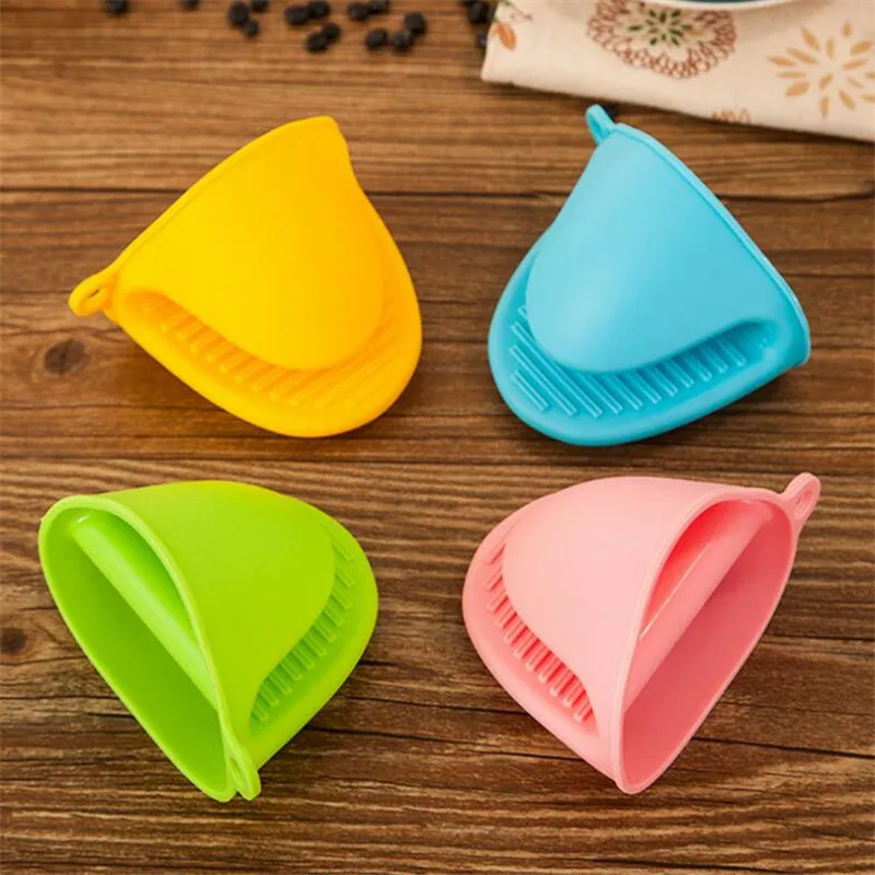 Thicken Baking Silicone Oven Mitts Microwave Oven Glove Heat Insulation Anti-slip Grips Bowl Pot Clips 2pc Kitchen Gadgets silicone oven mitts kitchen gloves silicone oven gloves