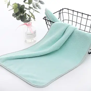 

35x75cm Solid Color Coral Fleece Soft Fast Drying Face Cloth Wash Wrap Towel