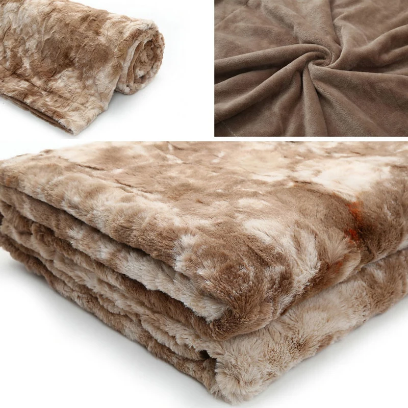 AAG Plush Crystal Fleece Baby Blanket Faux Fur Solid Color Newborns Blanket For Child Adult Blankets Quilt Bedding Accessories