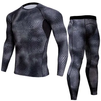 

2018 19 New Winter Thermal Underwear Sets Men Quick Dry Anti-microbial Stretch Men's Thermo Underwear Male Long Johns Fitness