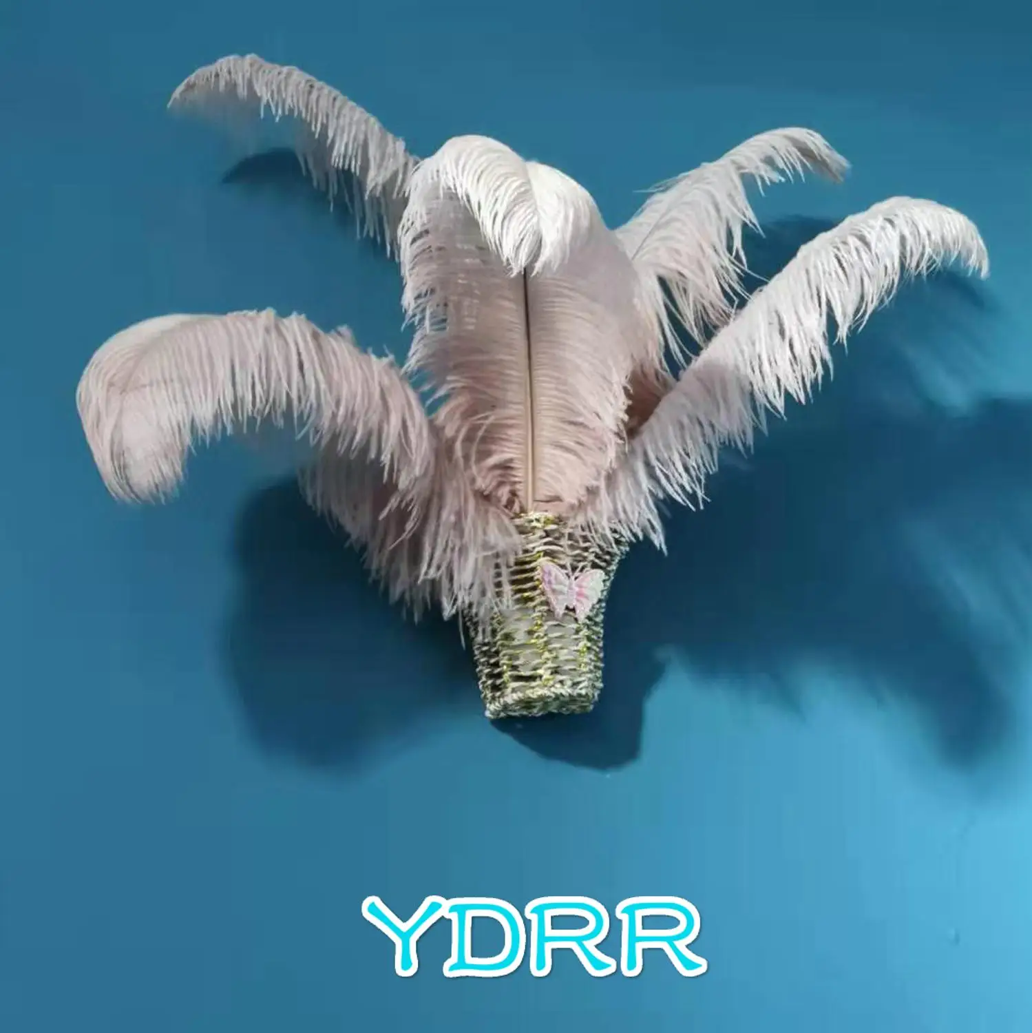 

dyed colors wedding feathers natural ostrich feather snow white feather plumes table centerpieces for wedding hotel table decor