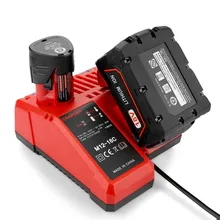 

M12 M18 Batteries Charger For Milwaukee MILwaukee M18 Li-ion 18V Battery Cooling System 110V-240V EU US UK AU LED Indicator