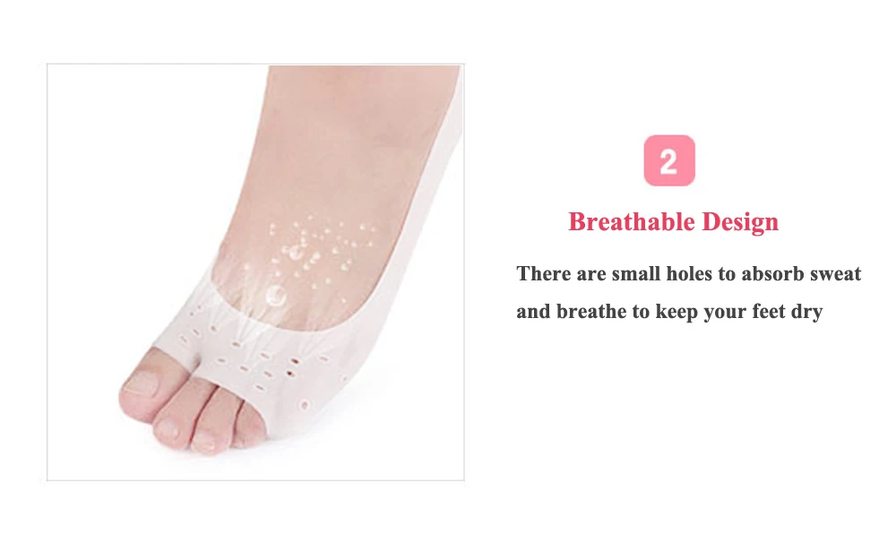 Силиконовые гелевые спа-носки увлажняющие отбеливающие отшелушивающие защита от образования трещин защита и уход за кожей ног пяточная маска Вставки колодки