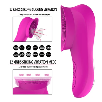 Clitoris Sucking Vibrators for Women 12 Speeds Strong Clit Sucker G-Spot Clitoris Stimulator Massager Rechargable Usb Charge 4