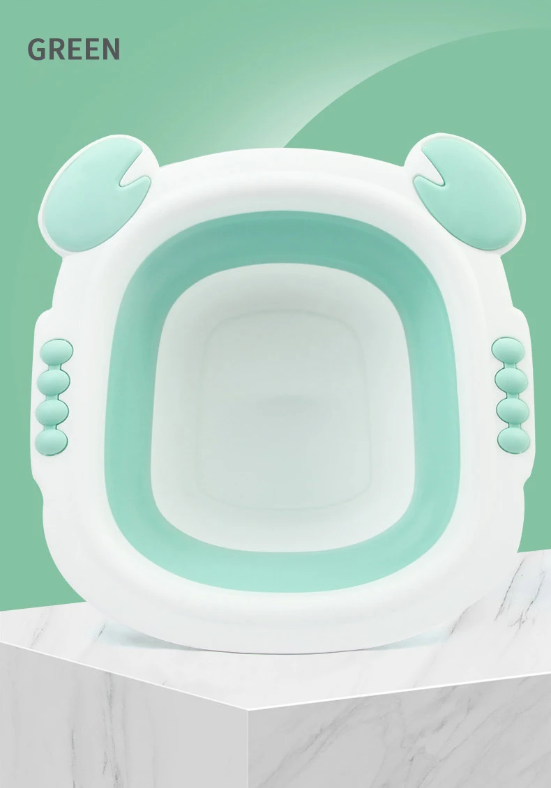 Для новорожденных складной умывальник детские трусики стирка Портативный для умывальника Пластик небьющегося ванна уход за кожей лица столовая раковина