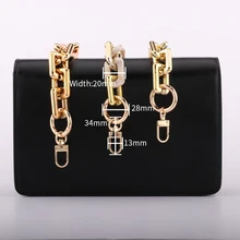 Belt Bag DIY Transformation Acrylic Resin Bag Chain Decoration Gold Shoulder Strap Bag Strap Accessories Crossbody Bag Chain