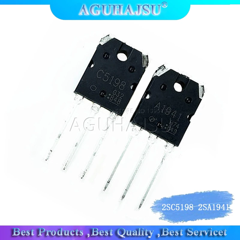 4 шт. 2 пары 2SC5198 2SA1941 TO3P (2 A1941 + C5198) оригинальный транзистор для TO-3P | Электронные