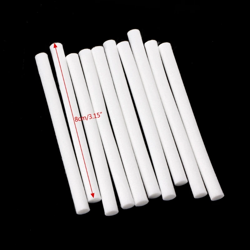 8cm 10PCS Humidifiers Replacement Filter Cotton Sticks Air Aroma Diffuser Parts