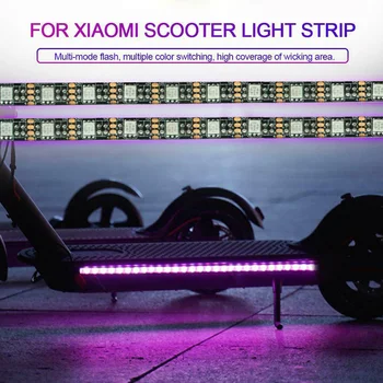 

2 Pcs LED Light Strip Band Chassis Lamp Waterproof Accessory for Xiaomi M365 Scooter N66