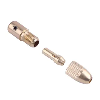 

2.3mm/0.09inch Micro Drill Bit Clamp Drill Fixture Brass Electric Motor Shaft Chuck Collets Set of Quick Chuck for Mini Tools