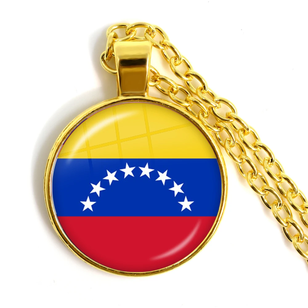 Советское соединение, Бразилия, Канада, Нидерланды, Израиль, Сирия, Venezuela, Соединенные Штаты, национальный флаг Испании стеклянный подвесной брелок ожерелье