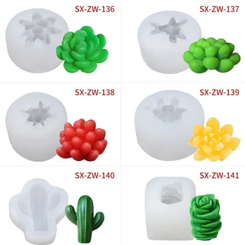 

Concrete Flower Pot Mold Handmade Craft Clay Molds Multi-function Silicone Pot Mould for Succulent Plants Cactus Planting