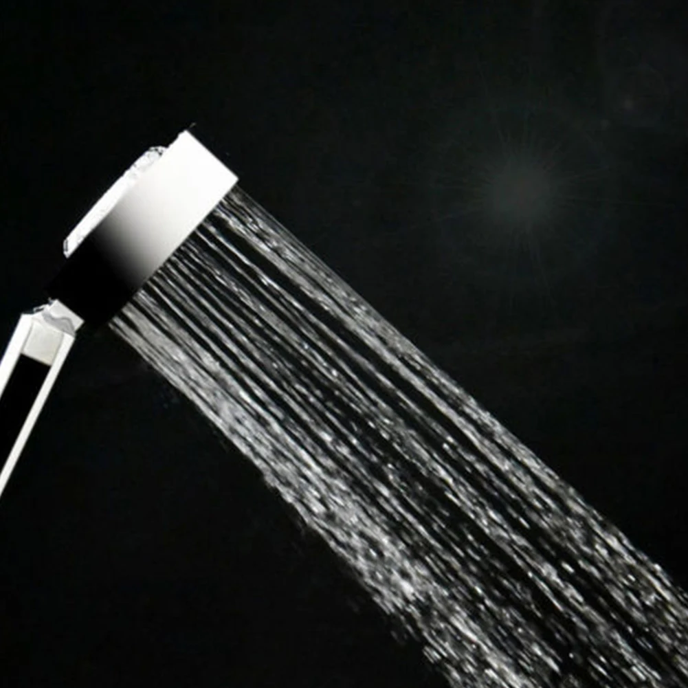 Sprayer ABS Adjustable Bathroom Shower Head Water Saving Booster Spa Double-sided Handheld High Pressure